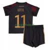 Maillot de Supporter Allemagne Mario Gotze 11 Extérieur Coupe du Monde 2022 Pour Enfant